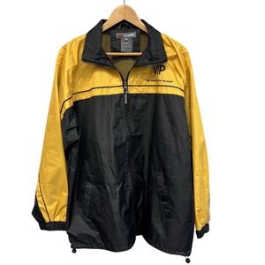 Las Vegas Colorblock V/P Logo Windbreaker Rain Jacket Men's Medium Venetian